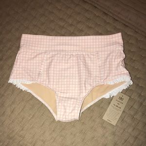 Albion Fit pink check Dorothy boy shorts